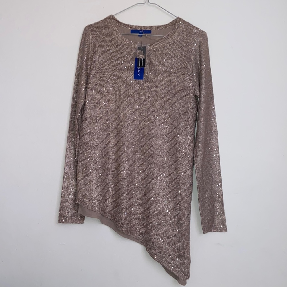 APT.9 Shiny Tan Sweater